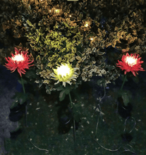 🎁 SPRING ARTIFICIAL Chrysanthemum SOLAR GARDEN STAKE LED