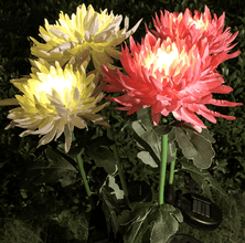 🎁 SPRING ARTIFICIAL Chrysanthemum SOLAR GARDEN STAKE LED