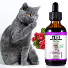 15-in-1 Multivitamin for Cats - Liquid Supplement with Herbal Ingredients