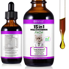 15-in-1 Multivitamin for Cats - Liquid Supplement with Herbal Ingredients