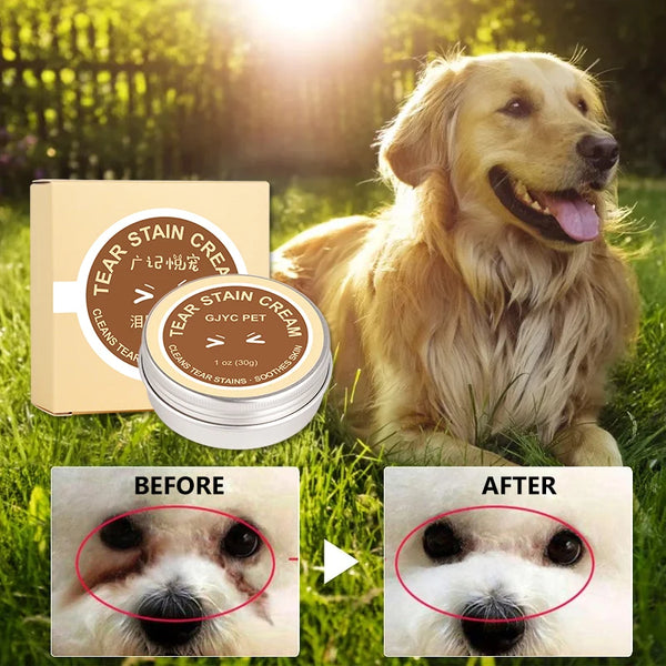 Pet Tear Stain Removal Cream - Organic Calendula Eye Cream for Dogs and Cats