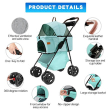 3-in-1 Pet Stroller, Travel Carrier, and Car Seat