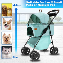 3-in-1 Pet Stroller, Travel Carrier, and Car Seat