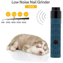 Rechargeable Electric Pet Nail Grinder with LED Light and 2-Speed Control