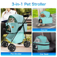 3-in-1 Pet Stroller, Travel Carrier, and Car Seat