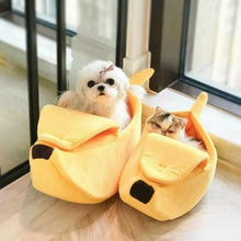 Banana Cat Bed House - Cozy & Funny Pet Bed for Cats and Small Dogs