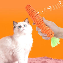 Sisal Carrot Cat Toy - Dental Chew and Teething Toy for Indoor Cats