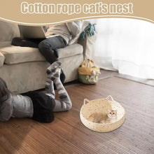 Woven Cotton Rope Cat Bed