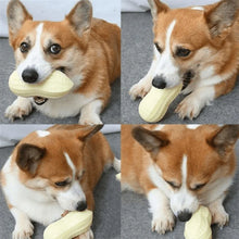 Screaming Rubber Peanut Squeaky Chew Toy for Large Dogs