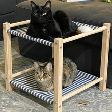 Cat Hammock Bed with Pine Wood Structure