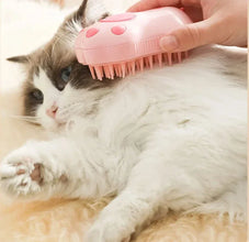 3-in-1 Electric Pet Brush with Steam Technology for Grooming and Massage