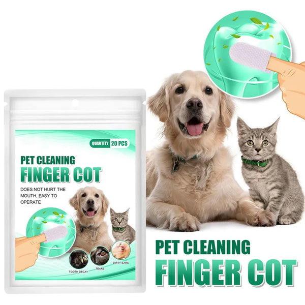 Teeth Cleaning Finger Wipes for Pets