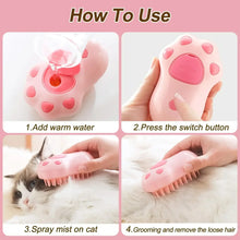 3-in-1 Electric Pet Brush with Steam Technology for Grooming and Massage