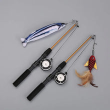 Fishing Rod Cat Toy - Telescopic Wand with Lifelike Fish Design