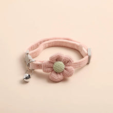 Cute Flower Cat Collar with Adjustable Buckle and Bell