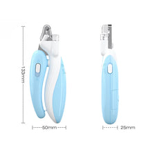 Professional Pet Nail Clippers with LED Light and Safety Guard