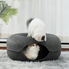 Interactive Wool Felt Kitten House and Play Toy