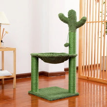 Cactus Cat Scratching Post with Hammock and Sisal Rope