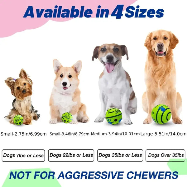 Wobble Wag Giggle Ball Interactive Dog Toy