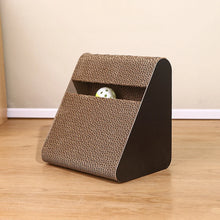 Triangles Shaped Cat Scratching Board with Rotating Ball