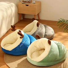 Slipper-Shaped Pet Bed for Small Dogs and Cats