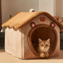 Foldable Pet House with Removable Cushion