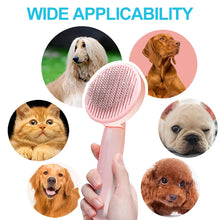 Cat & Dog Grooming Brush with One-Click Hair Removal