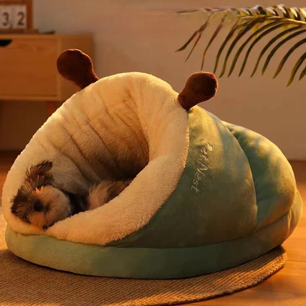 Slipper-Shaped Pet Bed for Small Dogs and Cats