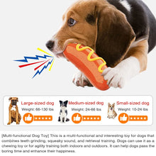 Squeaky Hot Dog Chew Toy for Dogs