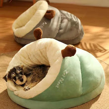 Slipper-Shaped Pet Bed for Small Dogs and Cats