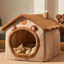 Foldable Pet House with Removable Cushion