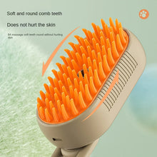 3-in-1 Steamy Pet Brush for Grooming and Massage