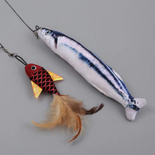 Fishing Rod Cat Toy - Telescopic Wand with Lifelike Fish Design