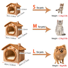 Foldable Pet House with Removable Cushion