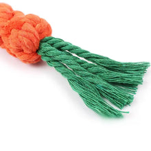 Durable Carrot Rope Chew Toy for Dogs