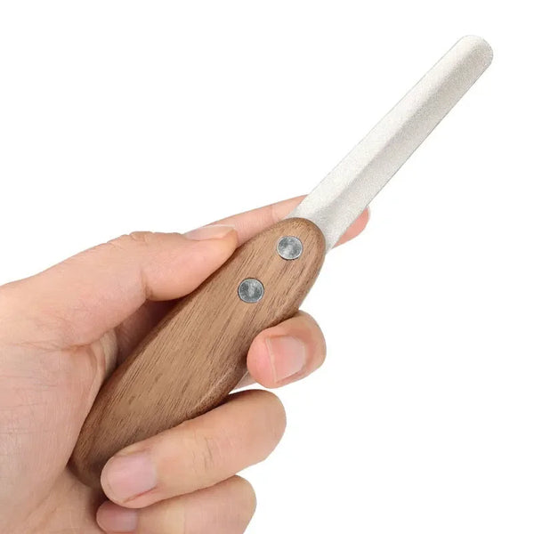 Pet Nail File for Small Dogs and Cats - Wooden Handle Grooming Tool