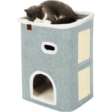 2-Storey Cat House for Indoor Cats