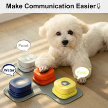 Dog Button Record Talking Pet Communication Toy with Mat and Stickers