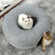 Interactive Wool Felt Kitten House and Play Toy