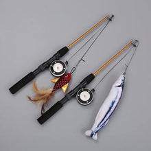 Fishing Rod Cat Toy - Telescopic Wand with Lifelike Fish Design