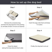 All-Season Orthopedic Dog Bed - Memory Foam Mattress with Removable Cover