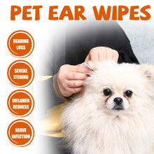 Pet Ear Cleaning Wipes - Disposable Ear and Eye Care for Dogs and Cats