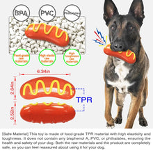 Squeaky Hot Dog Chew Toy for Dogs