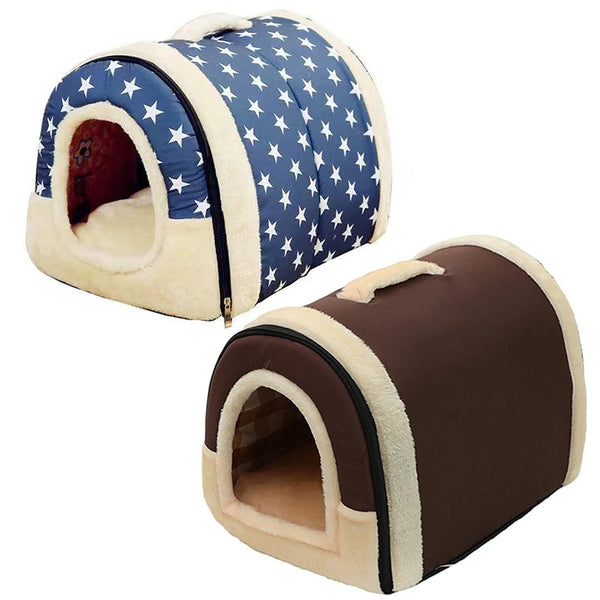 Folding Plush Dog House