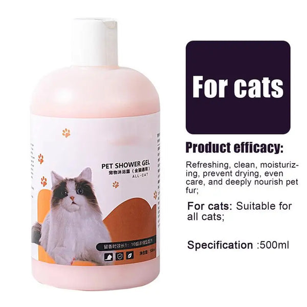 Natural Moisturizing Pet Shampoo for Dogs & Cats - Deep Cleaning & Odor Control