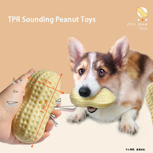 Screaming Rubber Peanut Squeaky Chew Toy for Large Dogs