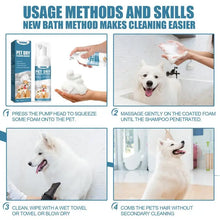 Waterless Cat & Dog Shampoo - No-Rinse Cleaning Mousse for Bathless Grooming