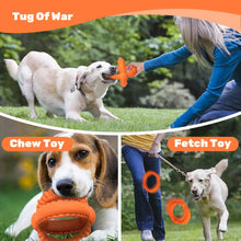 Interactive Dog Tug-of-War Toy with 2 Detachable Rings