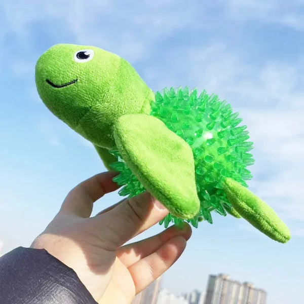 Squeaky Turtle Shape Chew Toy for Dogs