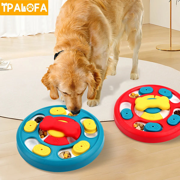 Interactive Dog Puzzle Toy and Slow Feeder Bowl - IQ Training and Food Dispenser